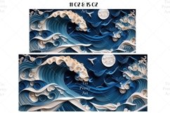 Beach waves Mug Wrap Sublimation Designs, Beach Mug Wrap, Peach Png