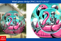Funny Summer Wind spinner, Skeleton Beach Wind spinner PNG Product Image 1