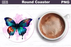 Butterfly Coaster | Round Car Coaster Product Image 1