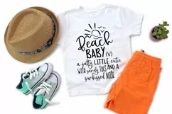 Beach Baby A Salty Little Cutie With Sandy Toes Ocean SVG Product Image 3