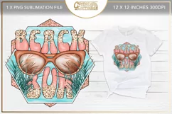 alt="beach bum t-shirt design with sunglasses"