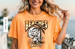 Beaches Be Crazy T shirt Design