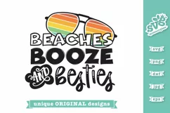 Beach Booze and Besties SVG | Girls Trip SVG Product Image 4
