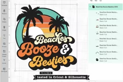 Beaches Booze and Besties SVG | Girls Trip SVG Product Image 4