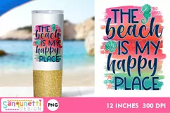 The Beach is my Happy Place Summer PNG Sublimation Product Image 2