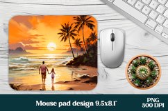 Beach mouse pad sublimation | Tropical mousepad Product Image 1