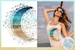Beach Sublimation Background- 300 dpi PNG Product Image 1