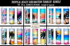 Tropical Beaches 20 oz Seamless Tumbler Sublimation Bundle Product Image 1