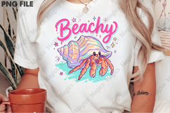 Beachy PNG Hermit Crab Shirt Design Product Image 2