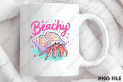 Beachy PNG Hermit Crab Shirt Design Product Image 4