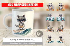 Mug Wrap Beachy Werewolf Howls Product Image 1