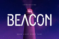 Beacon - Neon Light Party Font Product Image 1