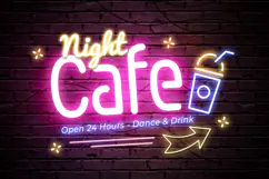 Beacon - Neon Light Party Font Product Image 2