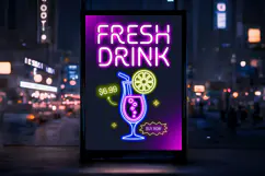 Beacon - Neon Light Party Font Product Image 3