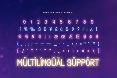 Beacon - Neon Light Party Font Product Image 8