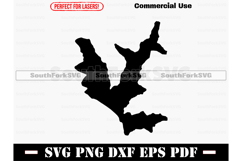 Bead Lake Washington WA Map Silhouette SVG PNG DX EPS PDF Product Image 1