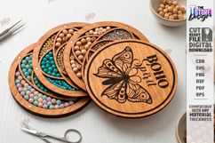 Bead Organizer Box Laser Cut|Storage Box|Boho|Butterfly SVG Product Image 1
