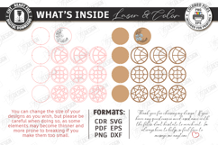 Bead Organizer Box Laser Cut | Bead Storage Box | Mandala Product Image 2