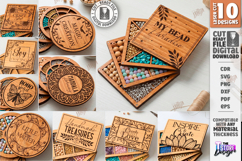 Bead Organizer Boxes Laser Cut Bundle|Storage Boxes|Hobbies Product Image 1