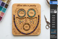 Bead Trays & Bracelet Board Laser | DIY Jewelry Tool | Craft Product Image 1