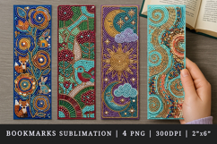 Beaded embroidery printable sublimation bookmark design Product Image 1
