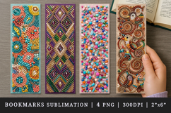 Beaded embroidery printable sublimation bookmark design Product Image 1