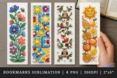 Beaded embroidery printable sublimation bookmark design Product Image 1