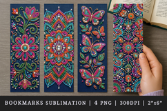 Beaded embroidery printable sublimation bookmark design Product Image 1