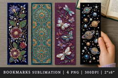 Beaded embroidery printable sublimation bookmark design Product Image 1