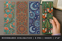 Beaded embroidery printable sublimation bookmark design Product Image 1