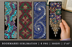 Beaded embroidery printable sublimation bookmark design Product Image 1