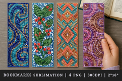 Beaded embroidery printable sublimation bookmark design Product Image 1
