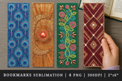 Beaded embroidery printable sublimation bookmark design Product Image 1