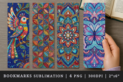 Beaded embroidery printable sublimation bookmark design Product Image 1