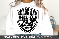 Beads and Bling It s a Mardi Gras - Mardi Gras SVG Design Product Image 1