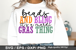Mardi Gras SVG Design - Beads and Bling It's a Mardi Gras Product Image 3