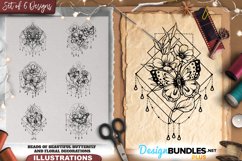 Beads Of Beautiful Butterfly And Floral Decorations Product Image 1