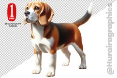 Beagle dog Clipart - PNG File Product Image 1