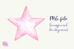 Pink Glitter Star PNG Baby Ballet Coquette Clipart  Product Image 1