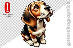 Beagle dog Clipart - PNG File Product Image 1