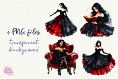 Gothic Girl PNG Gothic Smut Dark Romance Clipart Product Image 1