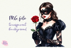 6 Gothic Girl PNG Gothic Smut Dark Romance Clipart Product Image 4