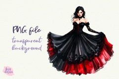 6 Gothic Girl PNG Gothic Smut Dark Romance Clipart Product Image 7