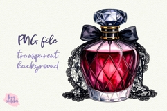 Crystal Perfume Bottle PNG Gothic Smut Dark Romance Clipart Product Image 3