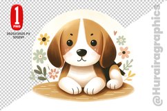 Beagle dog Clipart - PNG File Product Image 1