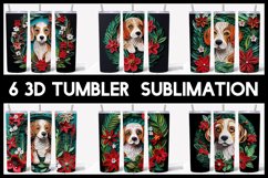 SUPER 108 3D Christmas Dogs Tumbler Sublimation I 18 Breeds Product Image 3