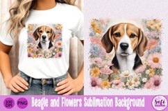 Beagle Sublimation Background Product Image 1