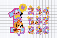 Beagle Numbers 3D SVG Product Image 2