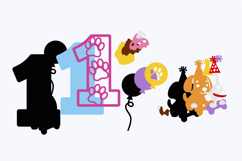 Beagle Numbers 3D SVG Product Image 3