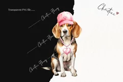 Valentine Beagle Dog PNG | Valentine's Day Clipart Product Image 2